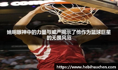 姚明眼神中的力量与威严揭示了他作为篮球巨星的无畏风范